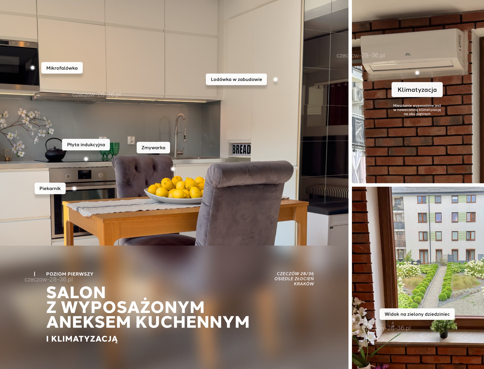 Salon z aneksem kuchennym